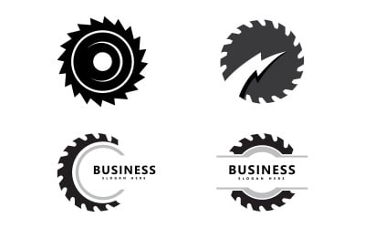 sawmill logo icon illustration vector design V5