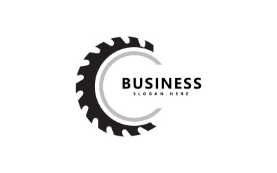 Векторный дизайн логотипа лесопилки V1