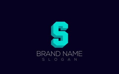 3D S Logo Vector | Letter S 3D Logo Design