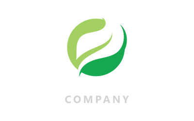Logos de árbol verde hoja naturaleza vector V15