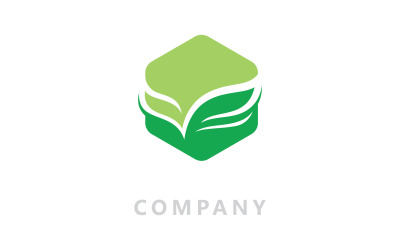Logos de árbol verde hoja naturaleza vector V7