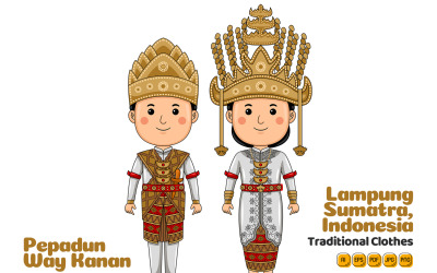Pepadun Way Kana Indonesia Traditional Cloth