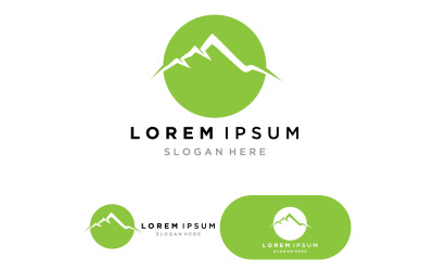Berglandschaft Logo Template Vector Illustration V11