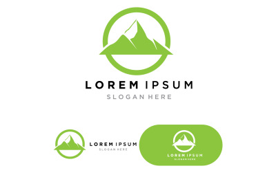 Berglandschaft Logo Template Vector Illustration V14