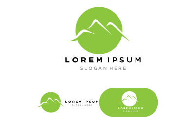 Berglandschaft Logo Template Vector Illustration V17