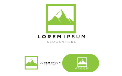Berglandschaft Logo Template Vector Illustration V19