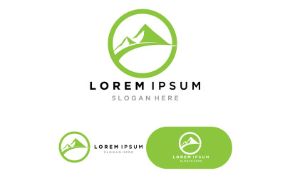 Berglandschaft Logo Template Vector Illustration V20