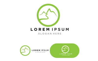 Berglandschaft Logo Template Vector Illustration V21