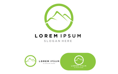 Berglandschaft Logo Template Vector Illustration V22