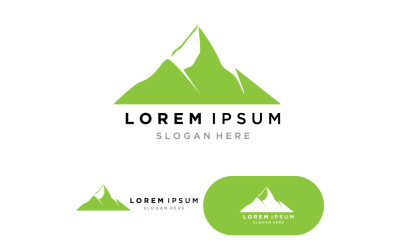 Berglandschaft Logo Template Vector Illustration V6