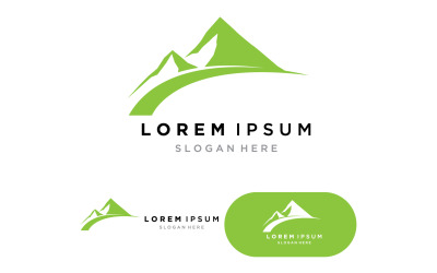 Berglandschaft Logo Template Vector Illustration V7