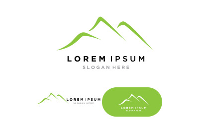 Berglandschaft Logo Template Vector Illustration V9