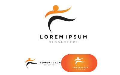 Health People Logo Vector Illustration Vorlagenversion 8