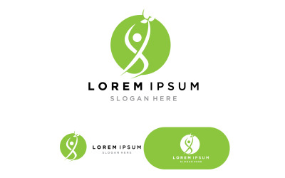 Santé Personnes Logo Vector illustration Modèle version 2