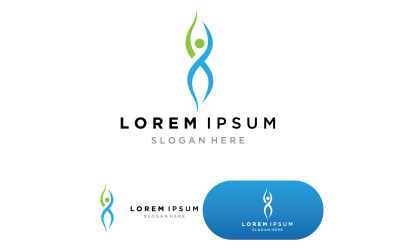 Santé Personnes Logo Vector illustration Modèle version 7