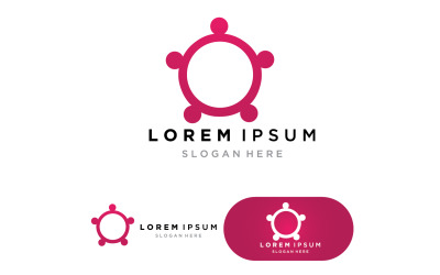 Logotipo del grupo Team Community, red y social 1