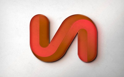 N Harfi Dijital Logo şablonu