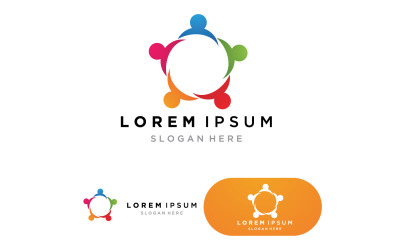 Team Community group logo, network and social 2