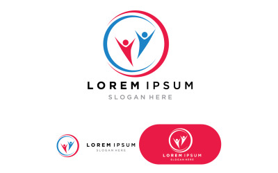 Team Community group logo, network and social 6