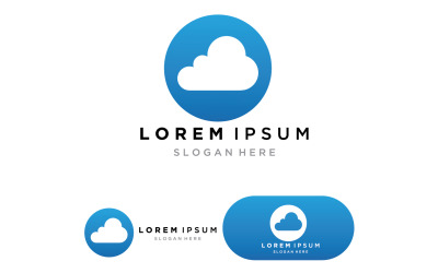Cloud logo and symbols icons 1
