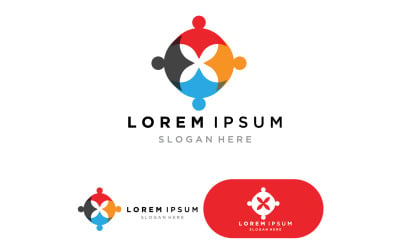 Community team people logo,  social icon 10