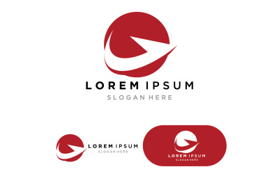 Schnellere Logo-Vorlage Vektordesign Logistik 1