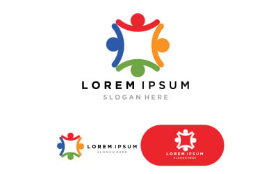 Topluluk ekibi insan logosu, sosyal simge 12