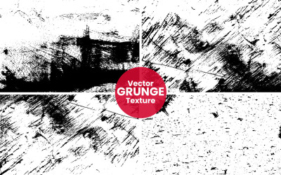 Grunge style cracked texture background and black film grunge overlay vector