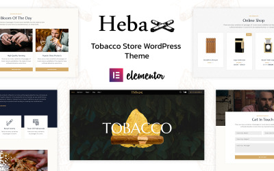 Heba - Tabak en sigaren WordPress-thema