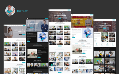 Hizmet - 服务提供商公司和代理机构 Elementor WordPress 主题