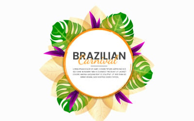 Illustration of rio carnival banner the biggest carnival design