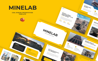 Minelab - Добыча угля Шаблоны презентаций PowerPoint