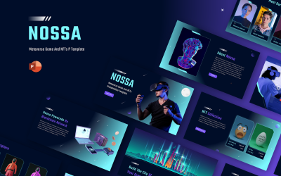 Nossa - Metaverse Game &amp;amp; NFTs Powerpoint Template