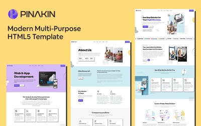 Pinakin - Multipurpose Web Agency HTML5-mall