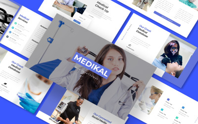 Plantilla de diapositivas de Google para presentación de Medikal