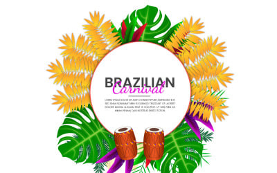 vector illustration of rio carnival banner the carnival