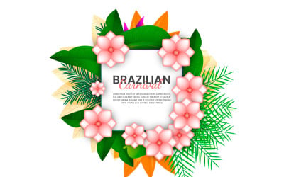 Vector vector illustration of rio carnival banner the biggest carnival design