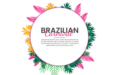 Vector vector illustration of rio carnival banner the  carnival in the world