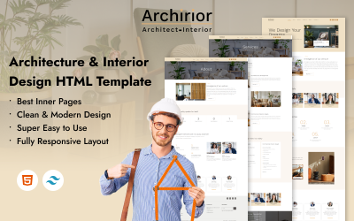 Archirior - HTML-Vorlage für Architekten und Innenarchitektur