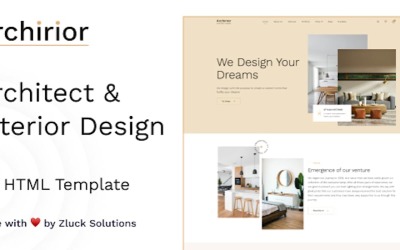 Archirior - Plantilla HTML para arquitectos y diseño de interiores