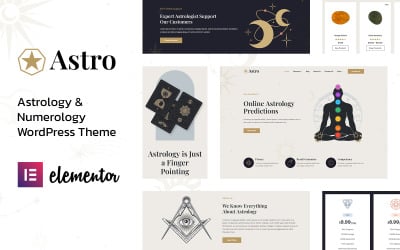 Astro - Horoskop och astrologi WordPress-tema