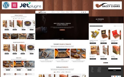 Baccy Cigars - Tema de WordPress para cigarros y tabaco