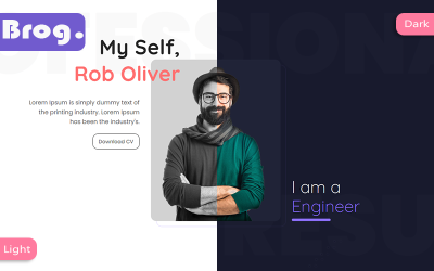 Brog – HTML-шаблон особистого портфоліо