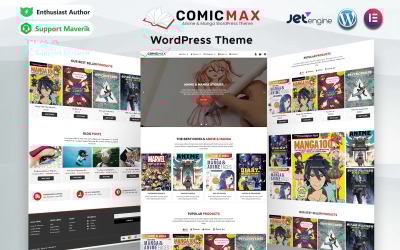 Comic Max - Anime & Manga Stories WordPress Theme