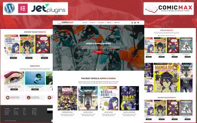 Comic Max – Тема WordPress із історіями аніме та манги