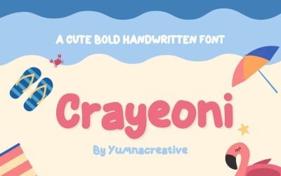 Crayeoni - Cute Bold Handwritten Font