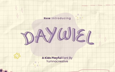 Daywiel — zabawna czcionka dla dzieci