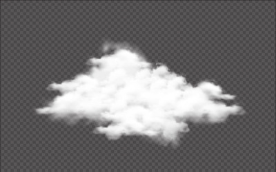 Dense cloud vector for smoke or mist