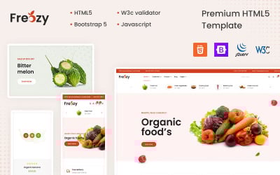 Freozy — szablon HTML5 warzyw i supermarketów