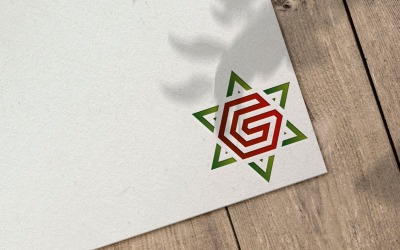 Modèle de logo numérique G Star